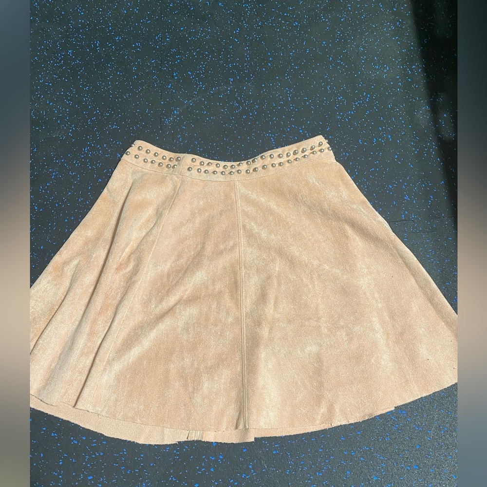 Design labs xs velvet pink skirt with studs !